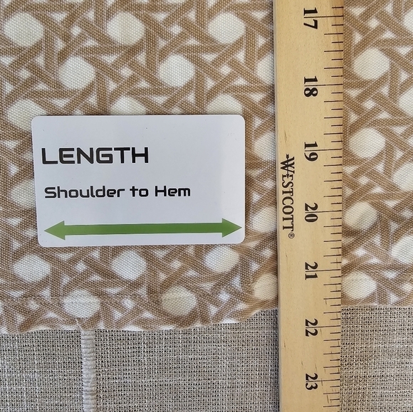 Talbots XL Cotton Modal Blend Stretchy  Geometric Pattern 3/4 Sleeve Blouse Top - Picture 6 of 7